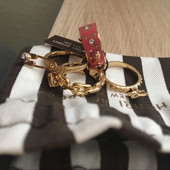 Henri Bendel Pretty Punk Enamel Ring Light Pink - Picture 2 of 8